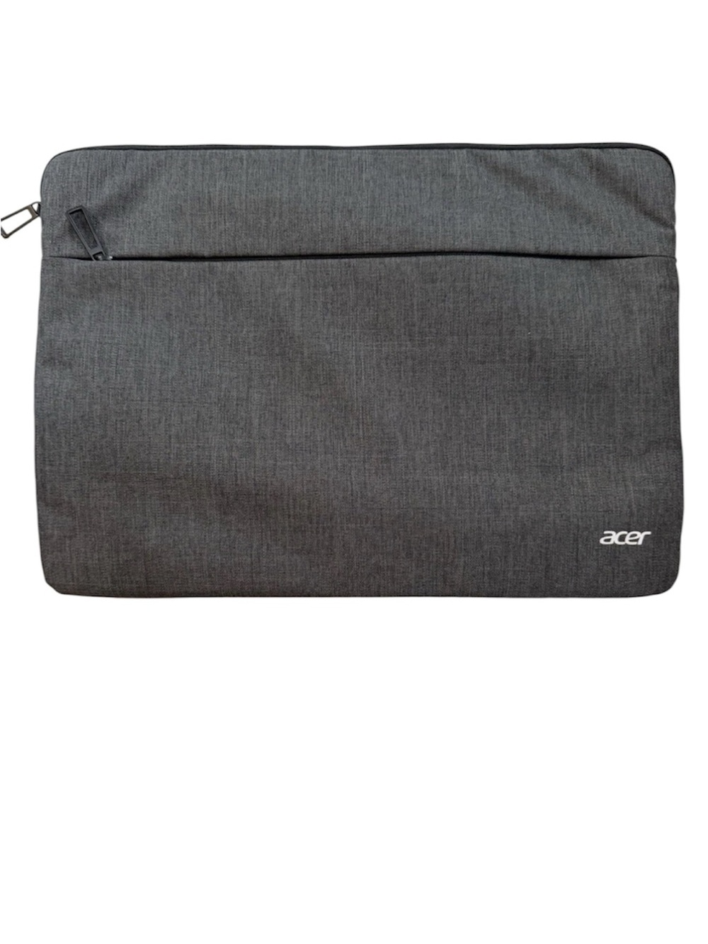 Acer Charcoal Gray Laptop Sleeve with Front Zip Pocket